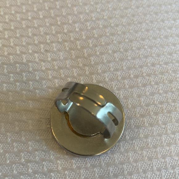 Secret Code Decoder Ring with Blue Star Silver Tone Adjustable - Picture 2 of 3